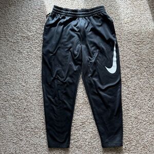 Nike Black Sweatpants with White Swoosh